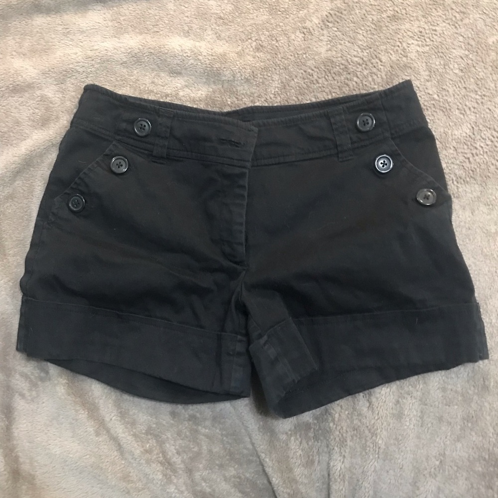 H&M Black Button Shorts 8